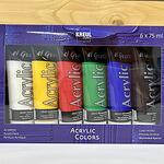 KREUL el Greco Acrylic 75 ml Комплект от 6 цвята