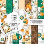 Дизайнерски хартии "Pumpkin spice latte"