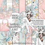 Дизайнерски хартии "Spring shopping list"