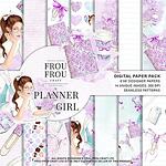 Дизайнерски хартии "Planner girl"