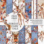 Коледни дизайнерски хартии "Forest fairy tale"