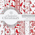 Дизайнерски хартии "Classic Christmas"