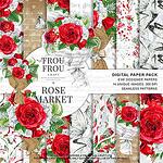 Дизайнерски хартии "Rose market"