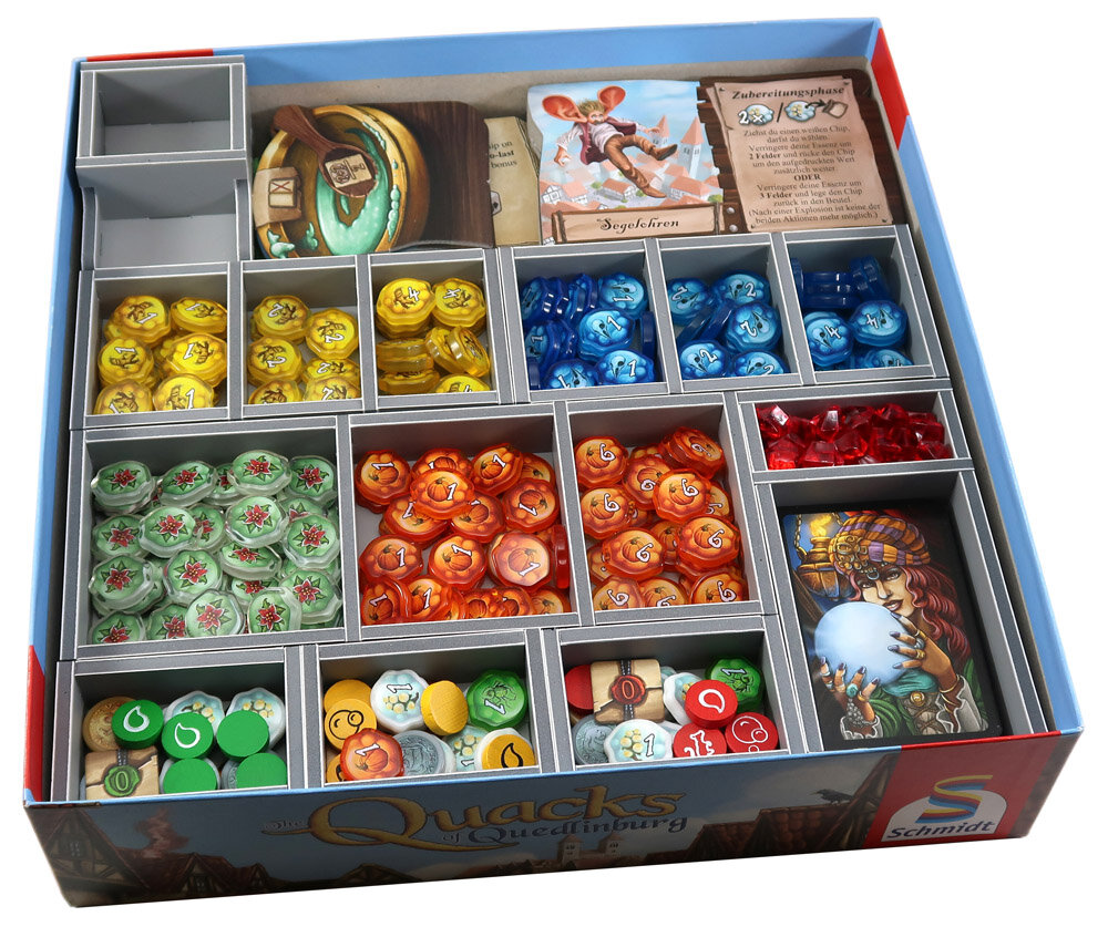 quacks of quedlinburg card sleeves Quendlinburg Game Organizer Upgrade with Insert  The Broken Token providing a far more lightweight solution while not compromising on structural rigidity thanks to the cardboard exterior The Quacks of Quedlinburg: The