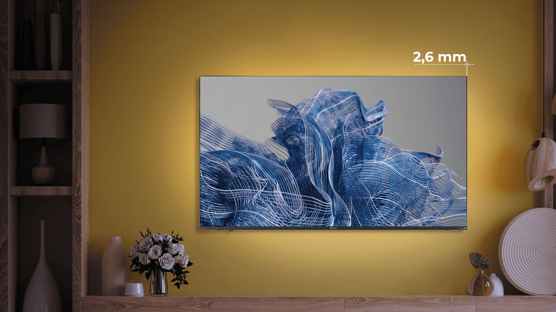 32" Full HD Телевизор KIVI 32F750NB Smart TV Black