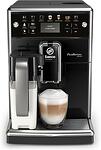 Saeco PicoBaristo Deluxe SM5570/10, Кафеавтомат, Гарафа за мляко, 13 варианта кафе, Регулируема керамична цедка в 12 степени, AquaClean, 1.7 л, Черен