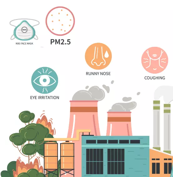 Каква е разликата между PM 2.5 и PM 10?