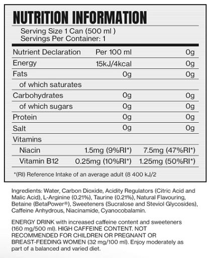 CELLUCOR C4 Explosive Energy Drink / 500 ml