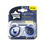 Ортодонтични залъгалки Night Time Tommee Tippee (0-6 мес., 2 бр./оп.) Морско конче