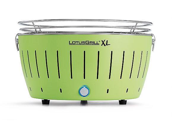 LotusGrill Барбекю XL, светло зелено, с чанта и батерии