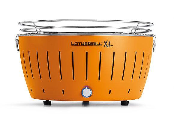 LotusGrill Барбекю XL, мандаринено оранжево, с чанта и батерии