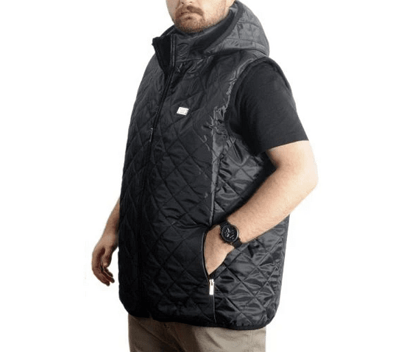 Капитониран елек, син-Copy