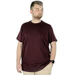 Бордо тениска с кръгло деколте