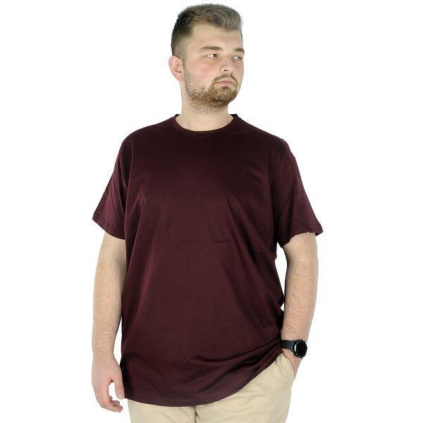 Тениска с кръгло деколте - бордо