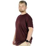 Тениска с кръгло деколте - бордо