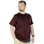 Тениска с кръгло деколте - бордо