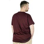 Тениска с кръгло деколте - бордо