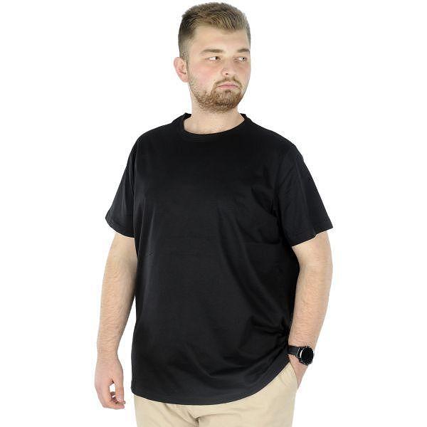 Тениска с кръгло деколте - черна