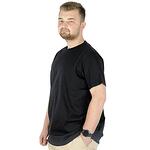 Тениска с кръгло деколте - черна