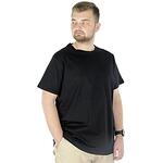 Тениска с кръгло деколте - черна