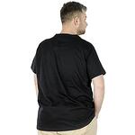 Тениска с кръгло деколте - черна