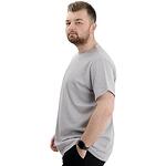 Вафлена тениска без яка - сива