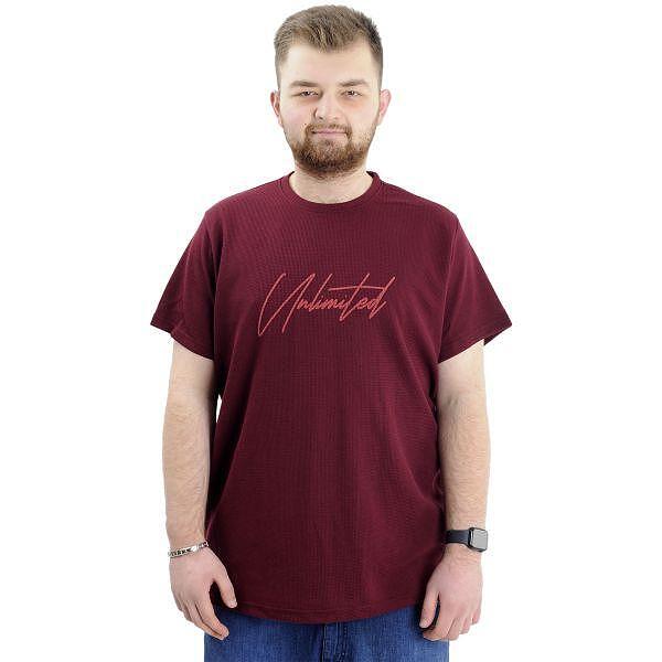 Вафлена тениска без яка - West Bay - индиго-Copy