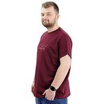 Вафлена тениска без яка - West Bay - индиго-Copy