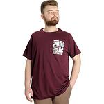 Бордо тениска с кръгло деколте Authentic