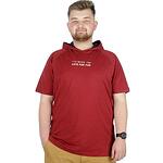 Червена тениска с качулка - For Fun