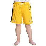 Жълти шорти за плуване с черна лента Shield