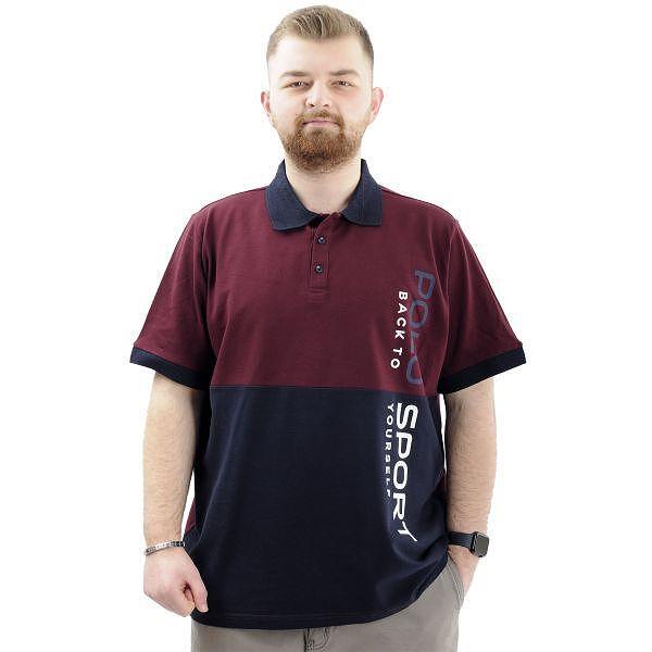 Тениска с якичка  Polo sport - черно и сиво-Copy