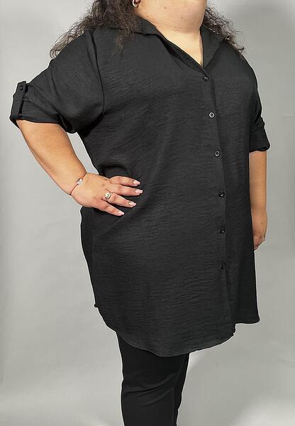 Дълга риза, черна