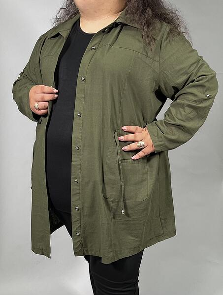 Дълга риза , зелена