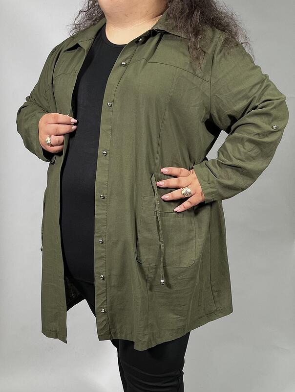 Дълга риза , зелена