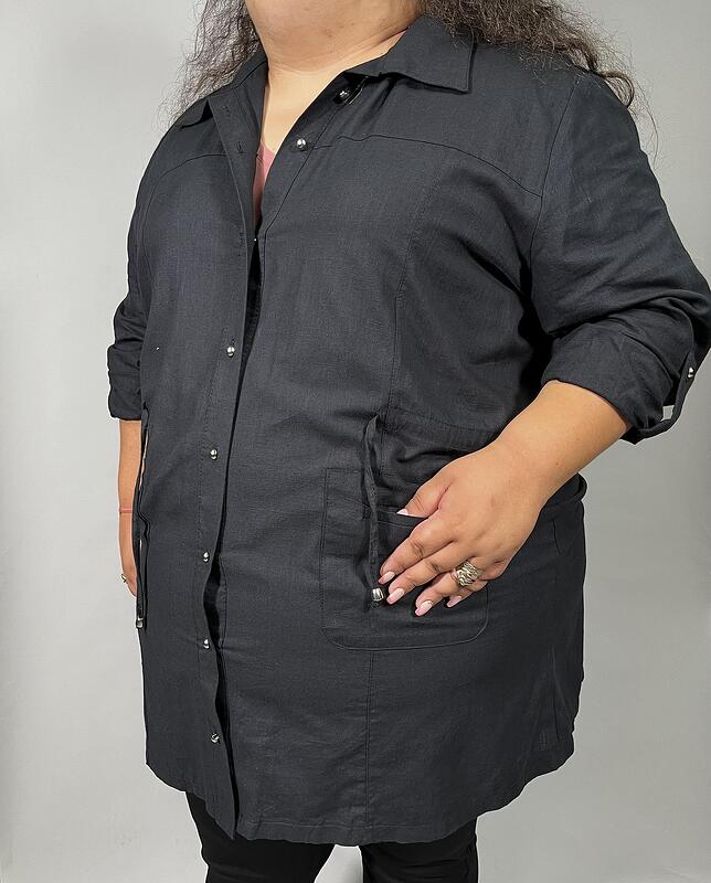 Дълга ризи, черна