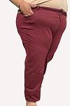 Дамски панталон с ластик - бордо