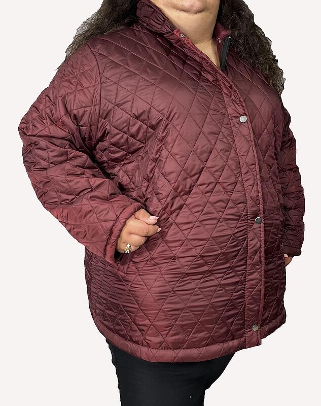 Есенно яке с ромбоид - бордо