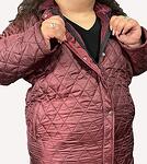 Есенно яке с ромбоид - бордо