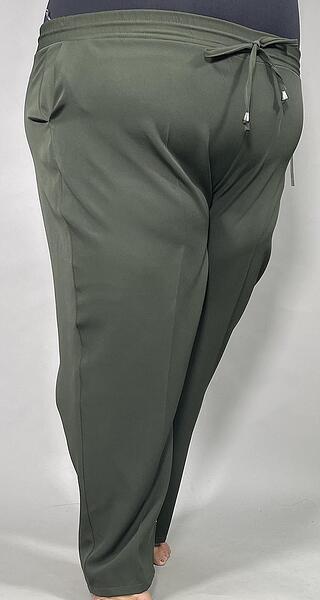 Панталон с връзки - зелен