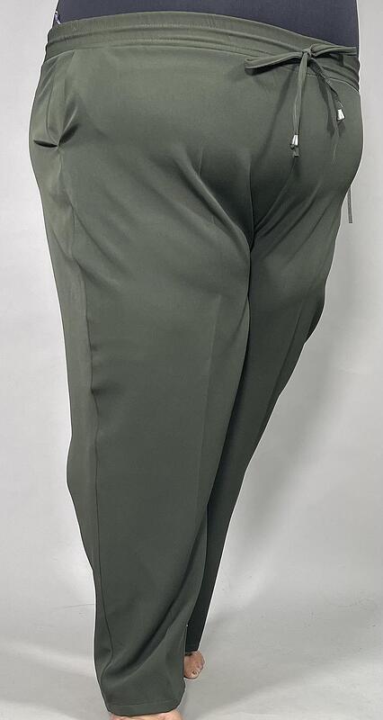 Панталон с връзки - зелен