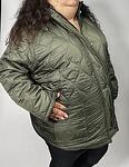 Зимно яке - зелено, спирали