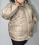Зимно яке - бежово, спирали