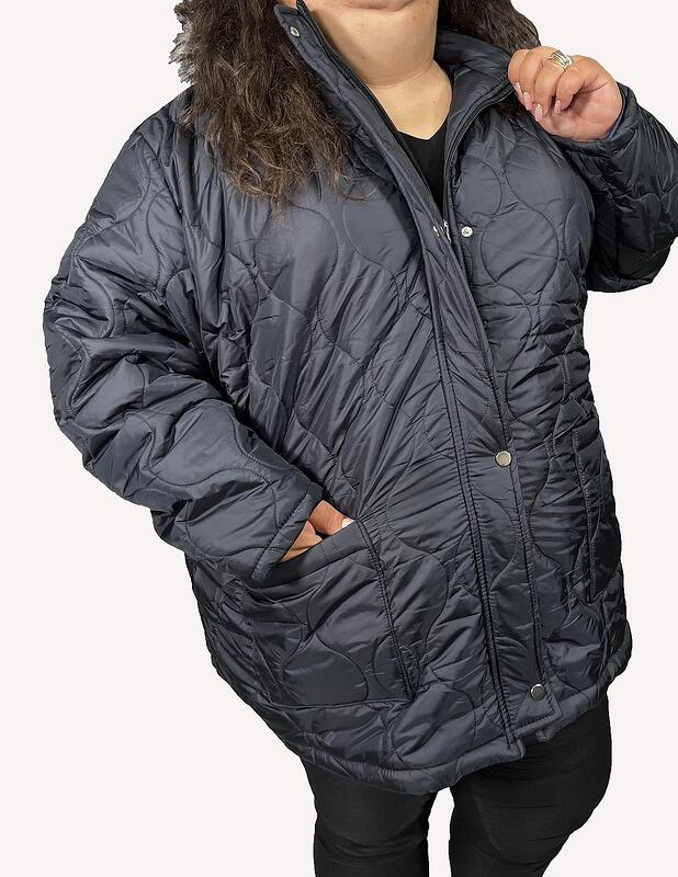 Зимно яке - тъмносиньо, спирали