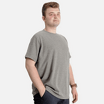 Вафлена тениска без яка - зелена