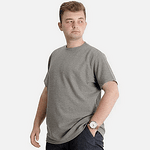 Вафлена тениска без яка - зелена