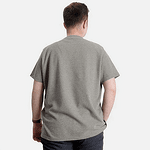 Вафлена тениска без яка - зелена