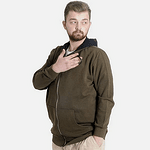 Зелен суичър с качулка Interlok