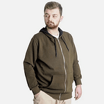 Суичър с качулка Interlok - зелен