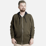 Суичър с качулка Interlok - зелен